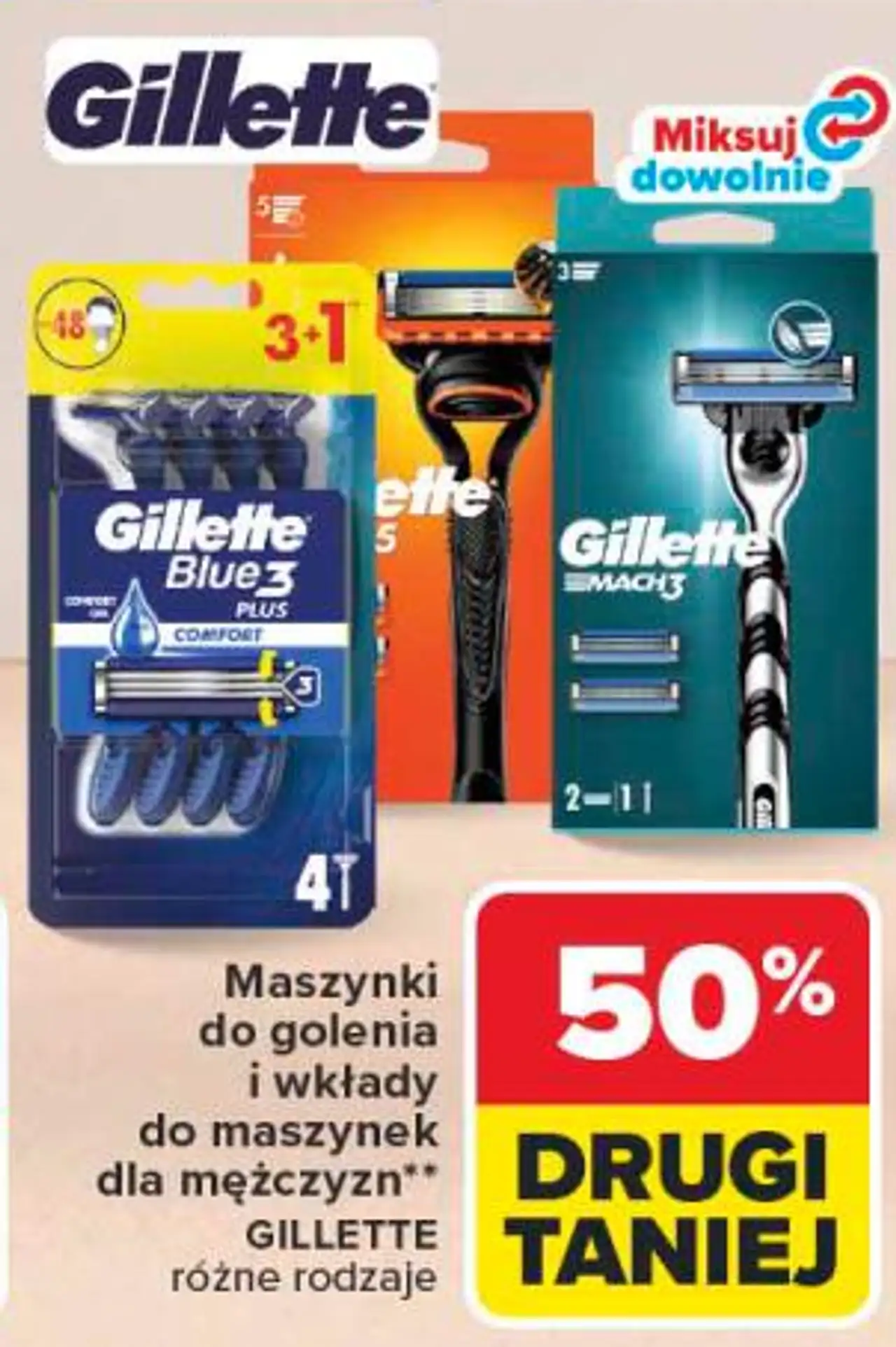 Maszynki do golenia i wkłady do maszynek dla mężczyzn Gillette