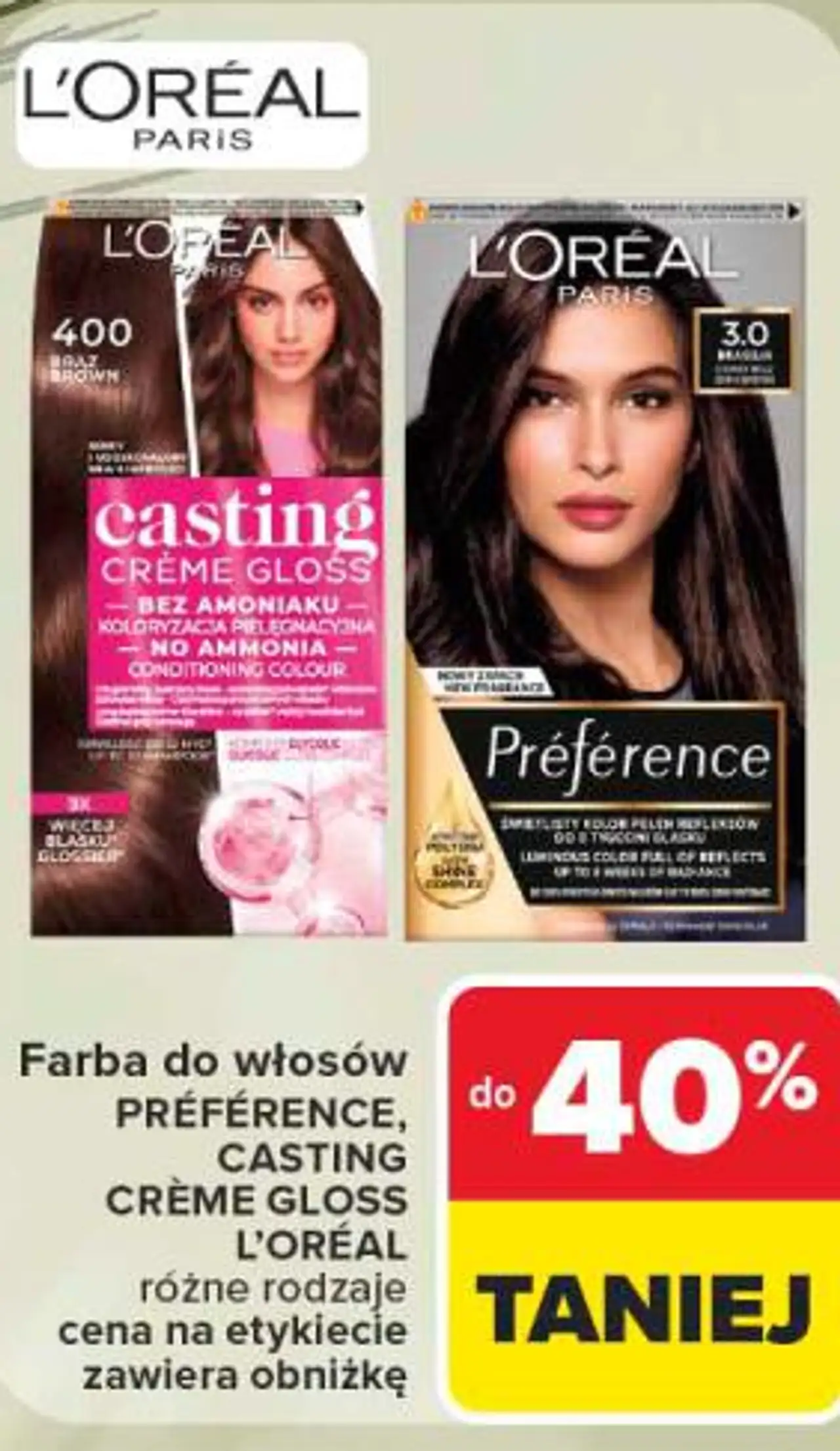 L'Oréal Préférence, Casting Crème Gloss Farba do włosów