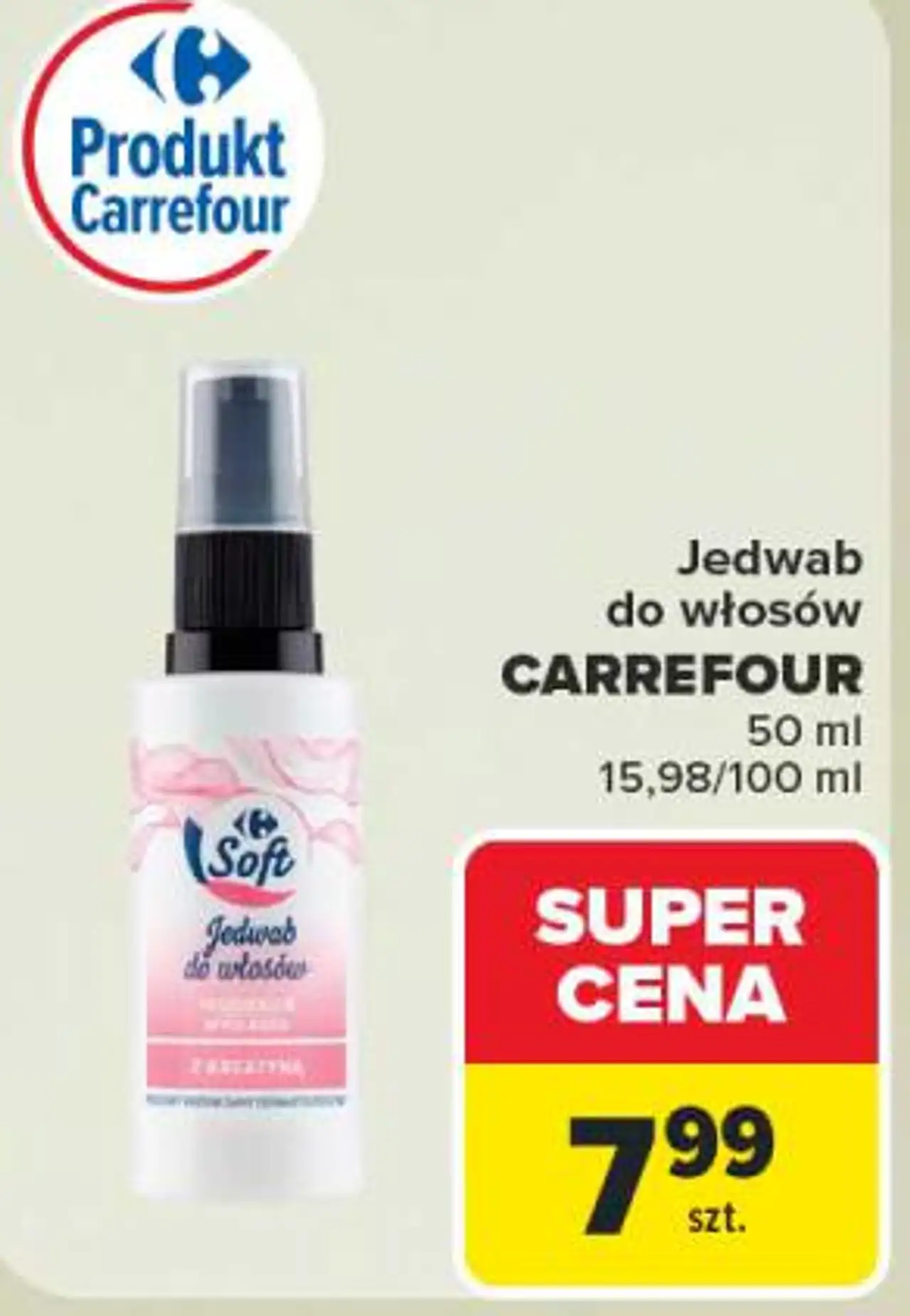 Jedwab do włosów Carrefour
