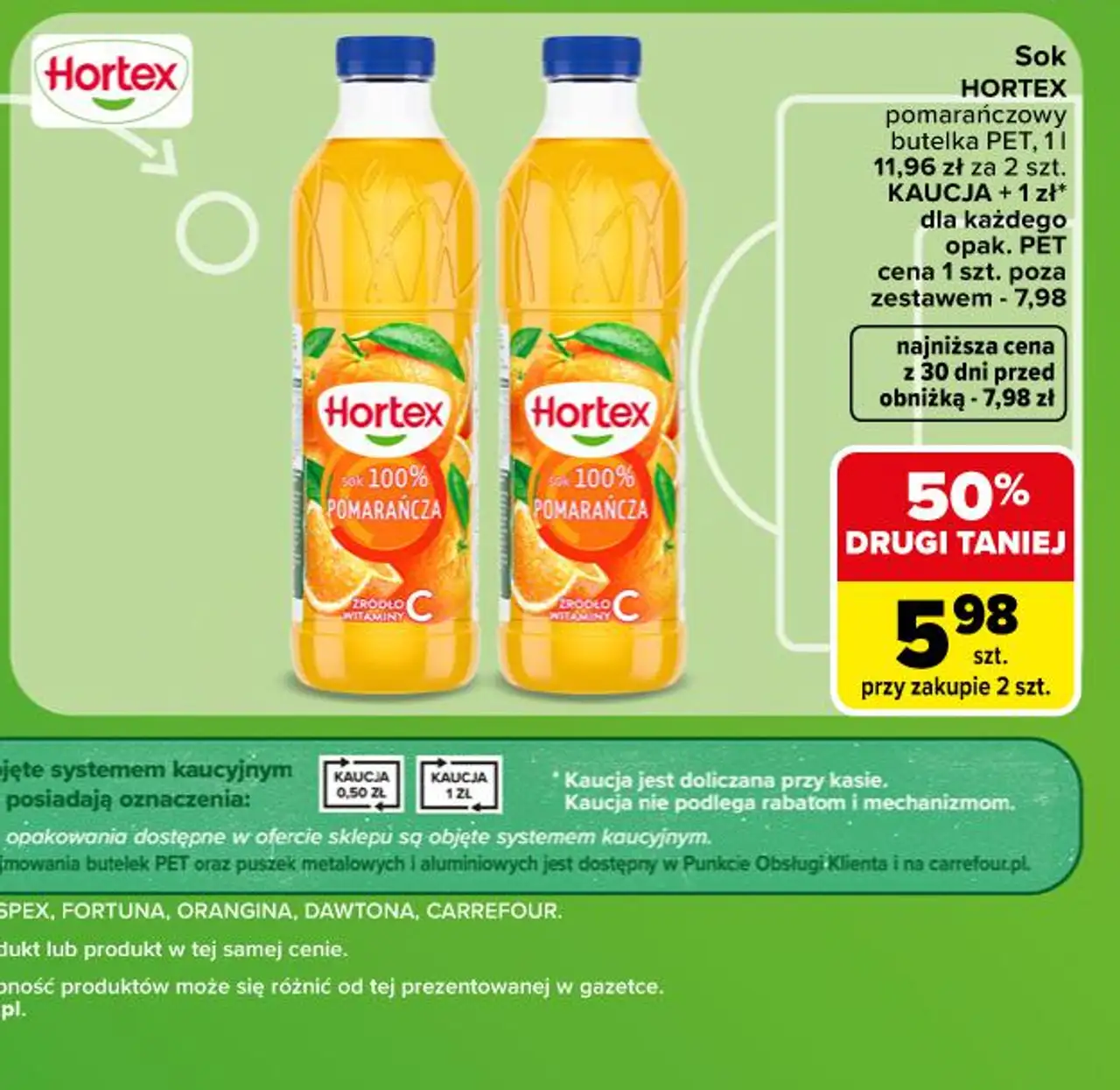 Sok HORTEX pomarańczowy