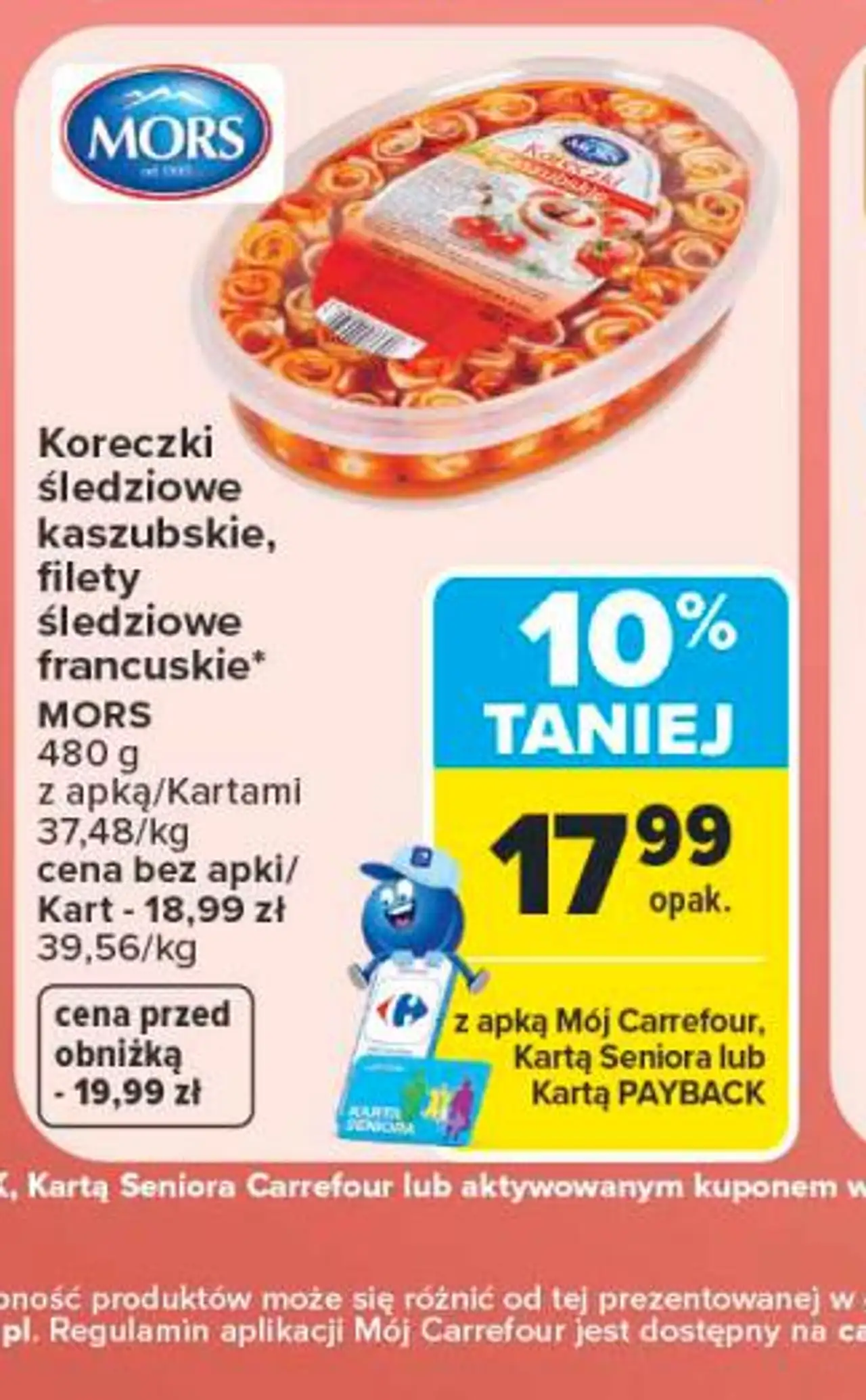 Koreczki śledziowe kaszubskie, filety śledziowe francuskie* MORS