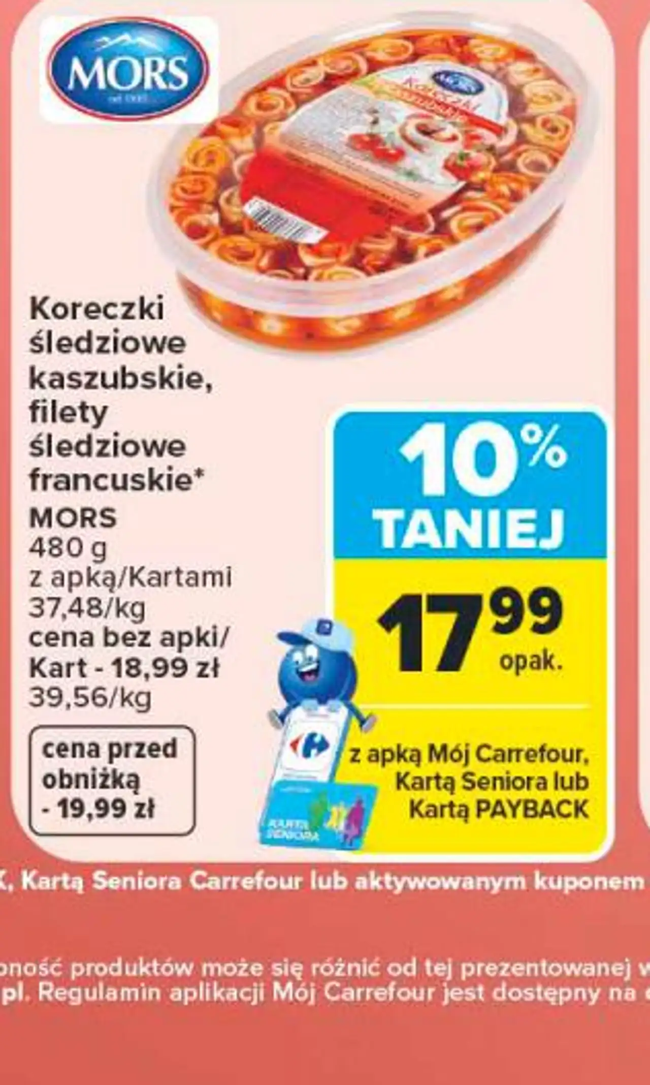 Koreczki śledziowe kaszubskie, filety śledziowe francuskie MORS
