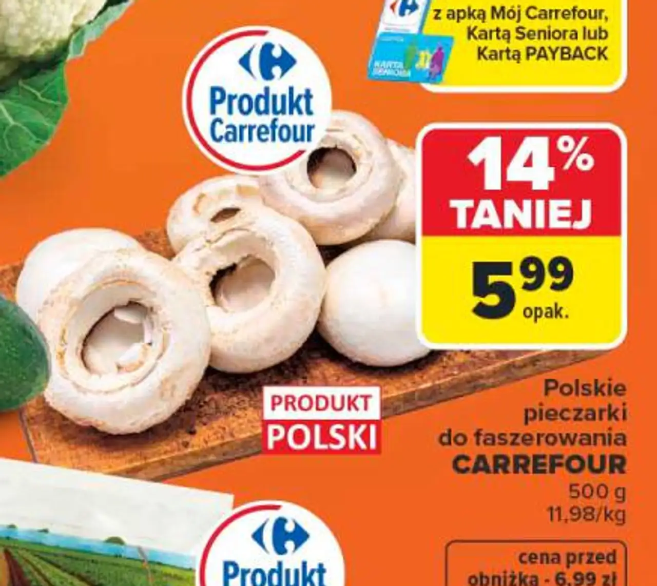 Polskie pieczarki do faszerowania CARREFOUR