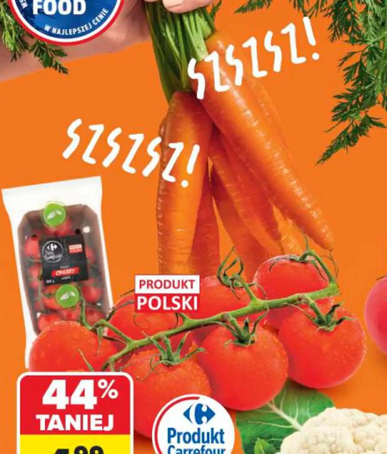 Polskie pomidory cherry CARREFOUR gałązka