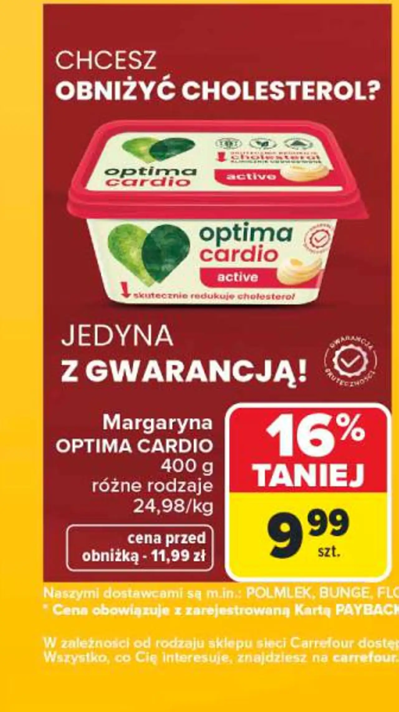 Margaryna Optima Cardio