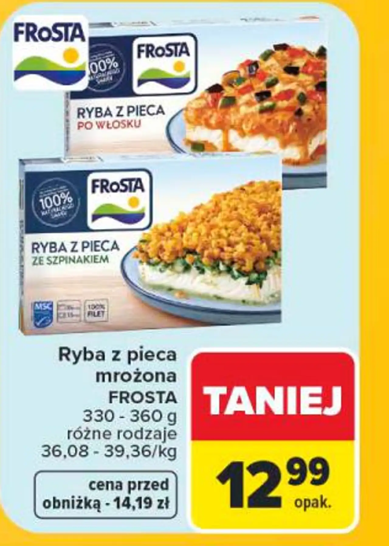 Ryba z pieca mrożona FROSTA