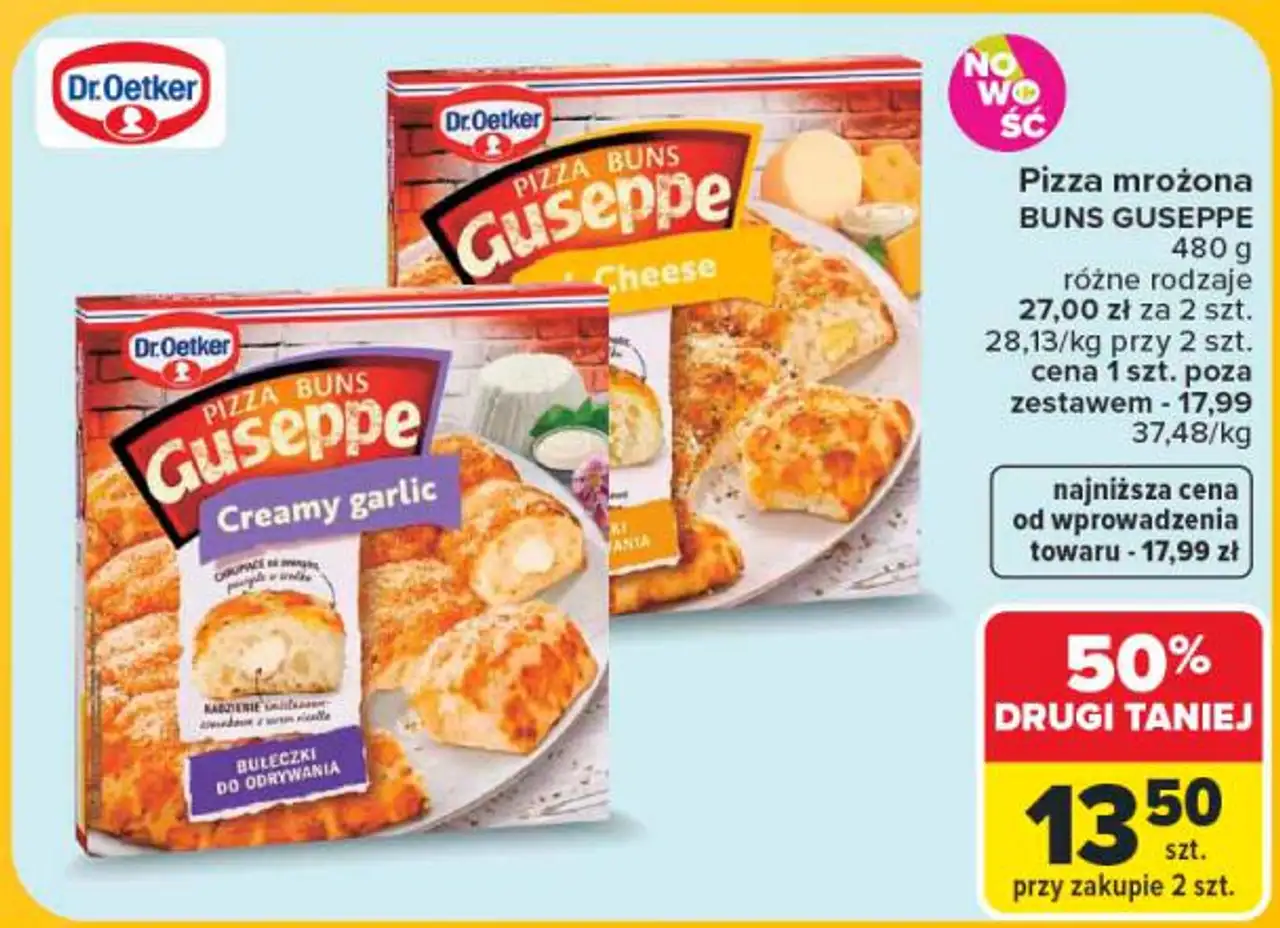 Pizza mrożona BUNS GUSEPPE DR. OETKER