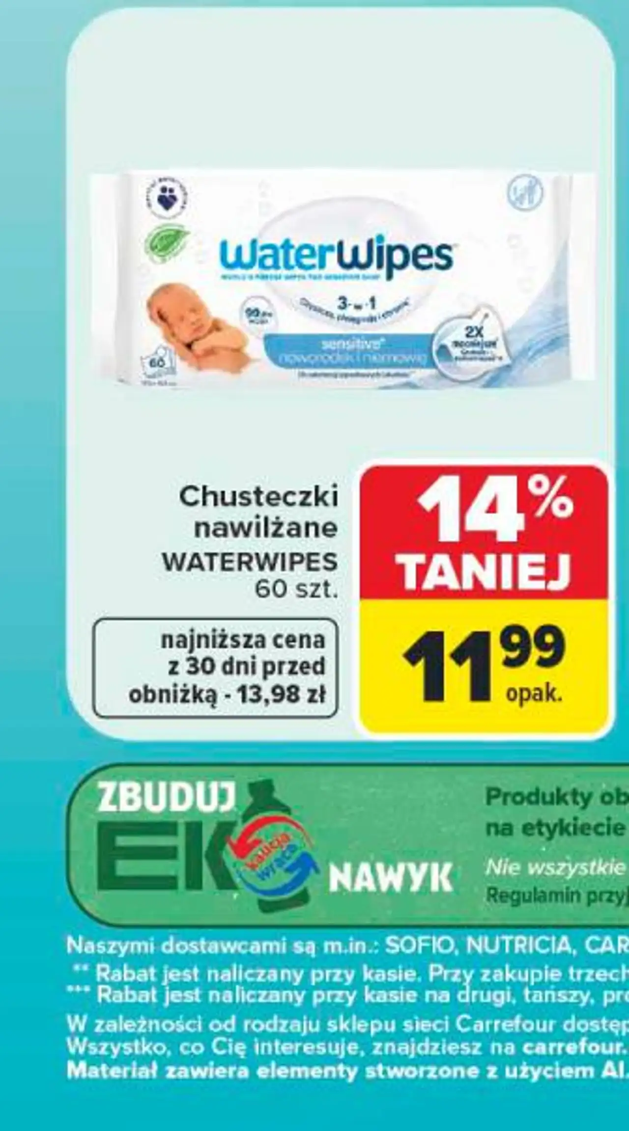 Chusteczki nawilżane WaterWipes