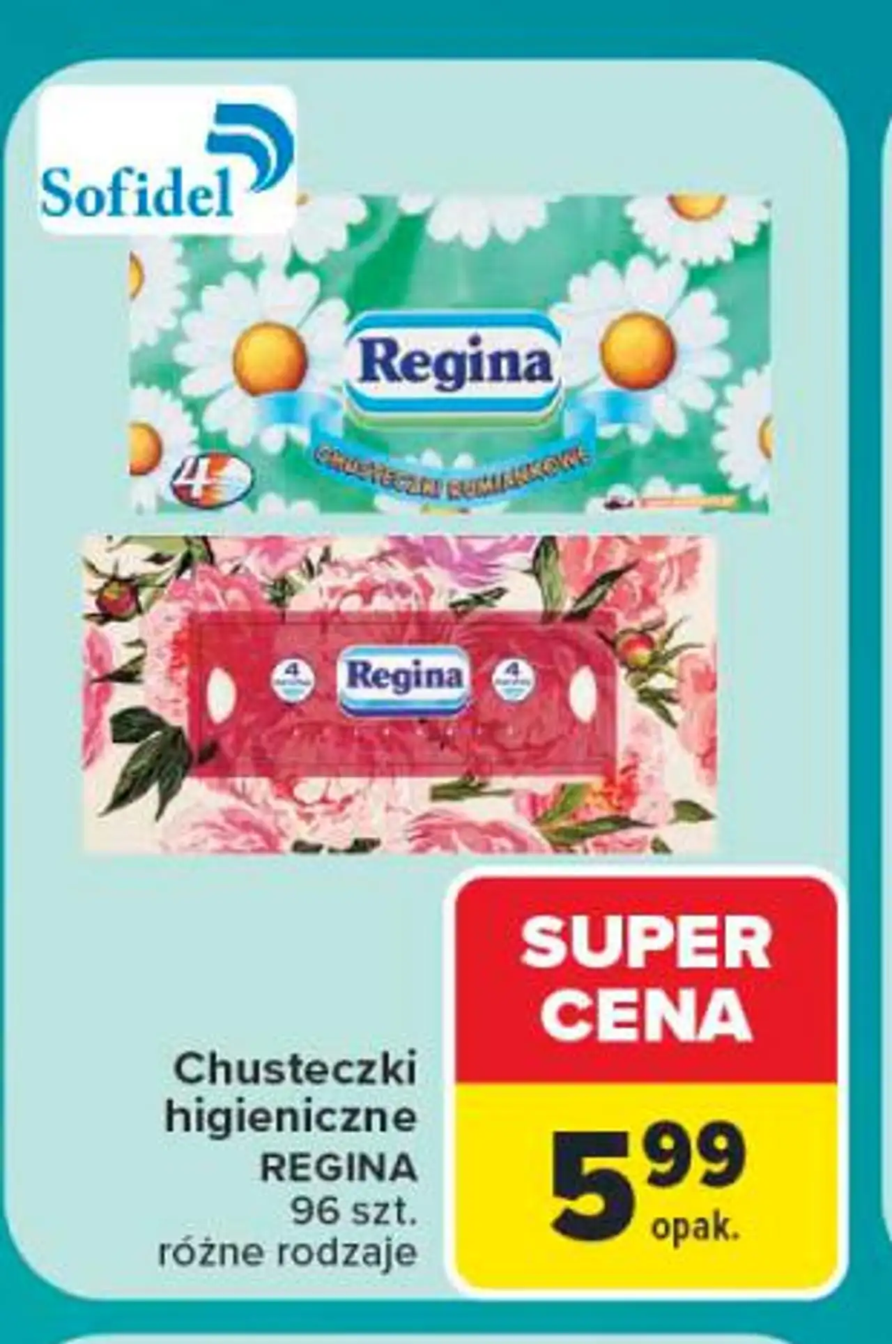 Chusteczki higieniczne REGINA