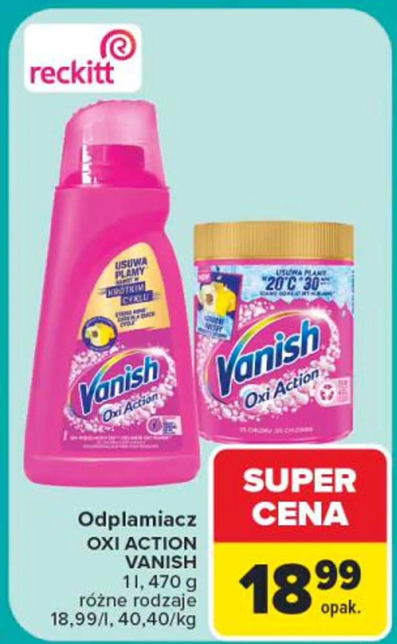 Vanish Odplamiacz OXI ACTION