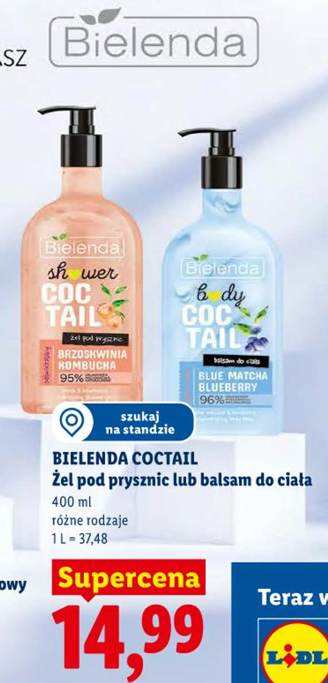 BIELENDA COCTAIL Żel pod prysznic lub balsam do ciała