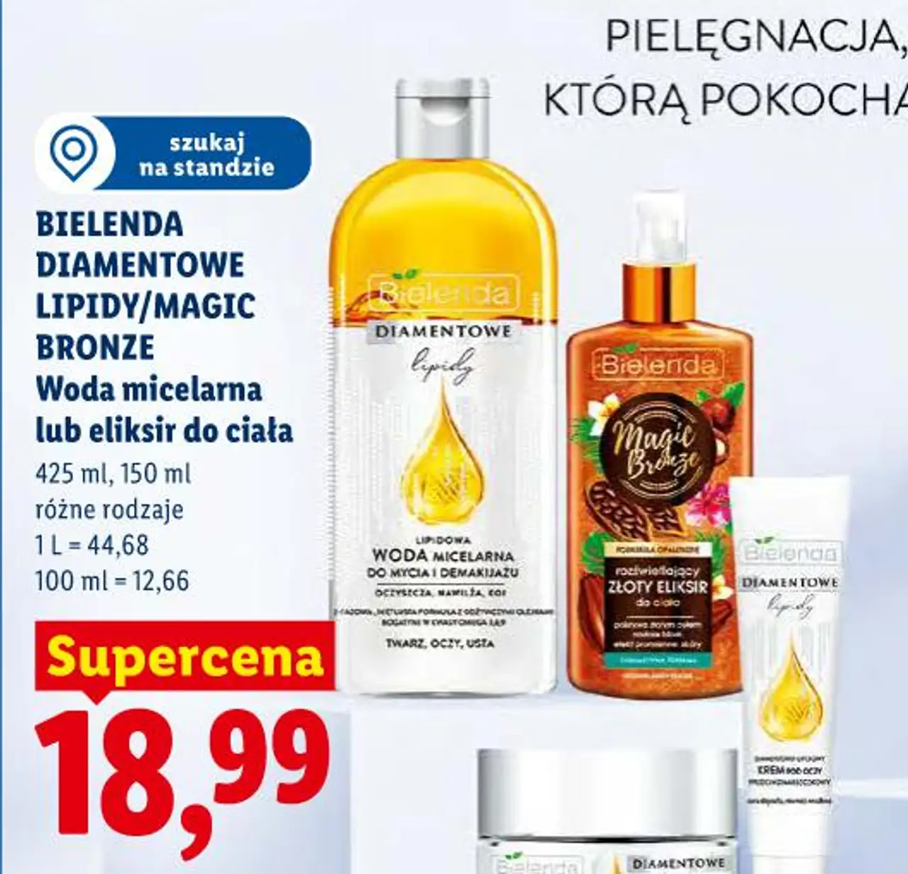 BIELENDA DIAMENTOWE LIPIDY/MAGIC BRONZE Woda micelarna lub eliksir do ciała
