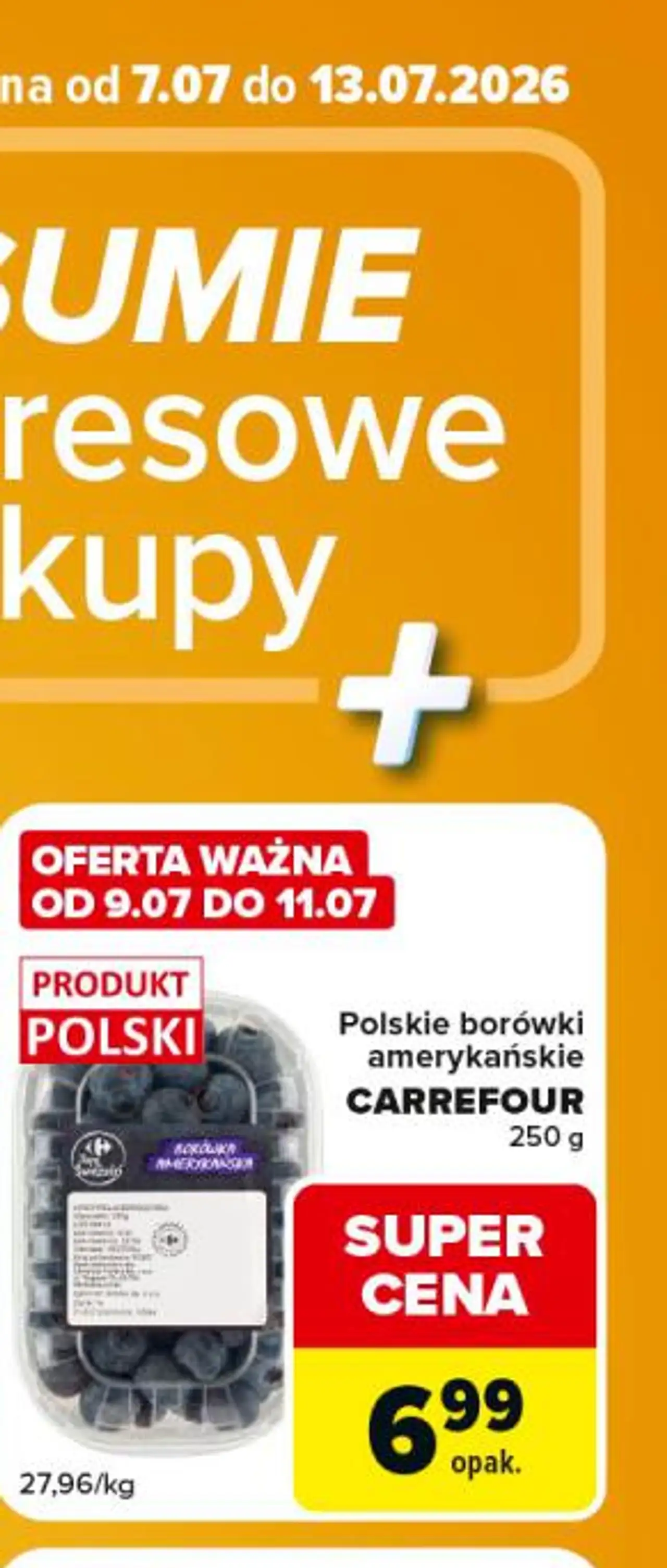 Polskie borówki amerykańskie CARREFOUR