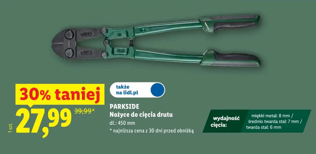 PARKSIDE Nożyce do cięcia drutu