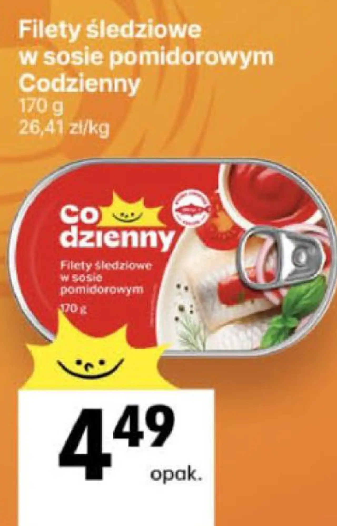 Filety śledziowe w sosie pomidorowym Codzienny
