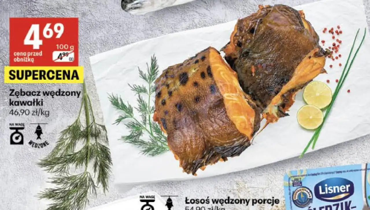 Zębacz wędzony kawałki