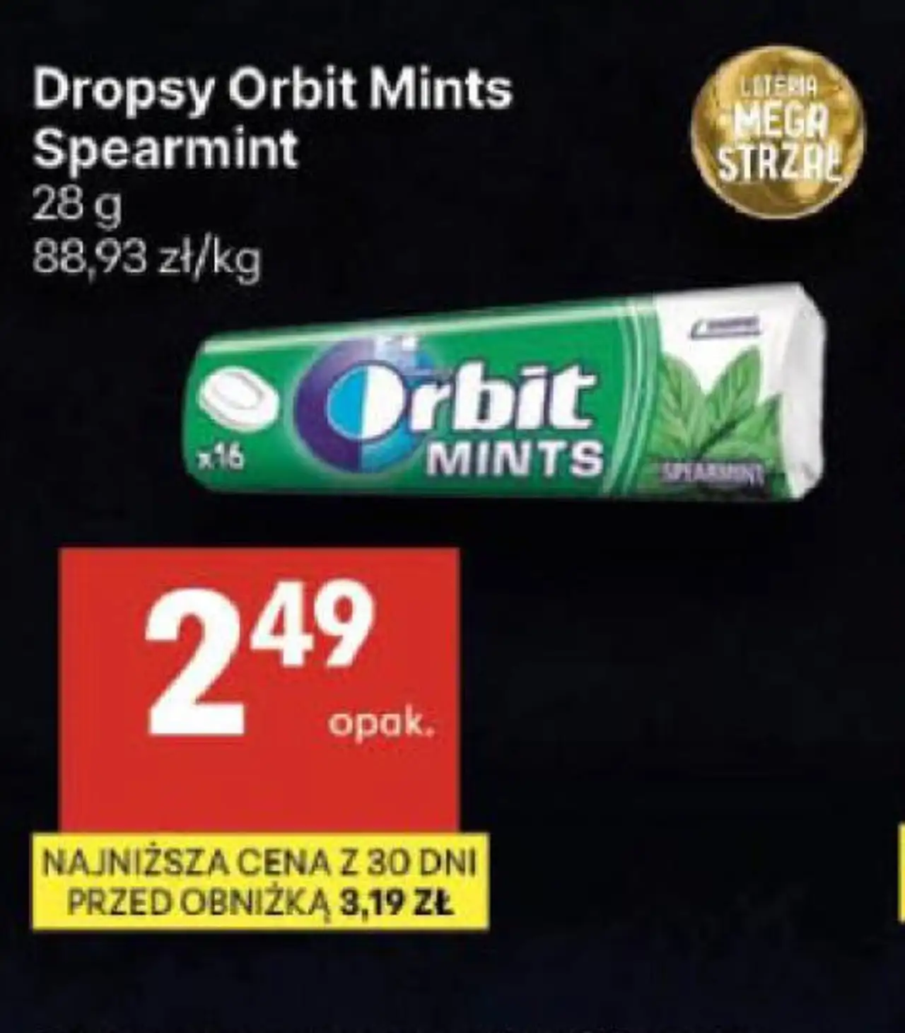 Dropsy Orbit Mints Spearmint