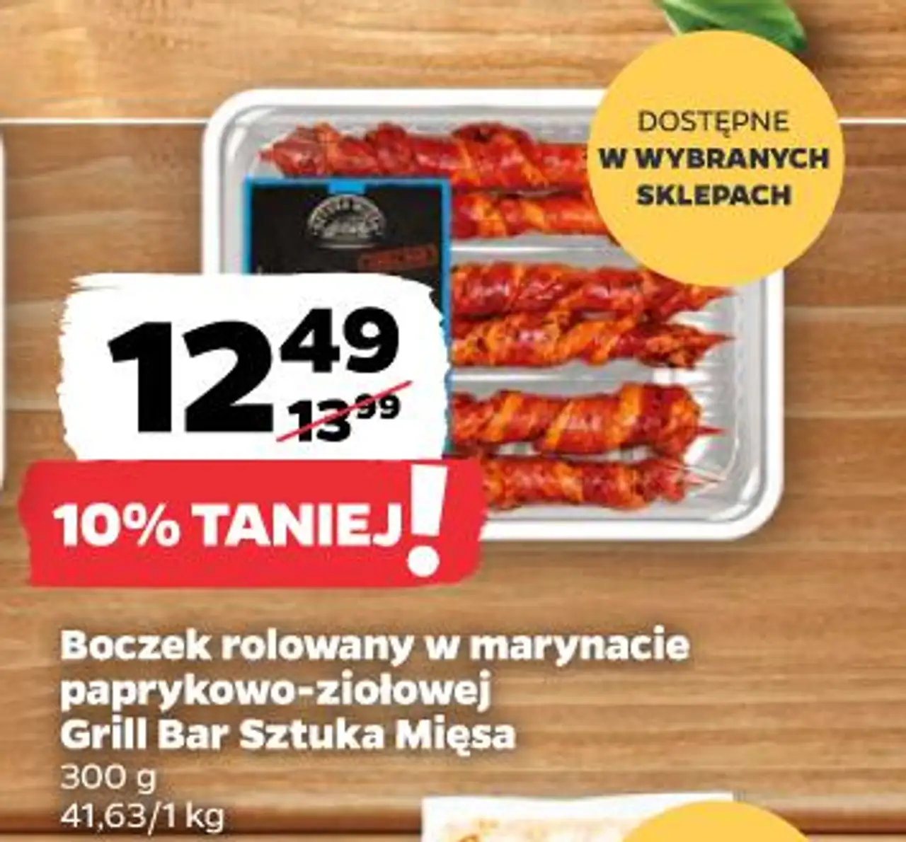Boczek rolowany w marynacie paprykowo-ziołowej Grill Bar Sztuka Mięsa
