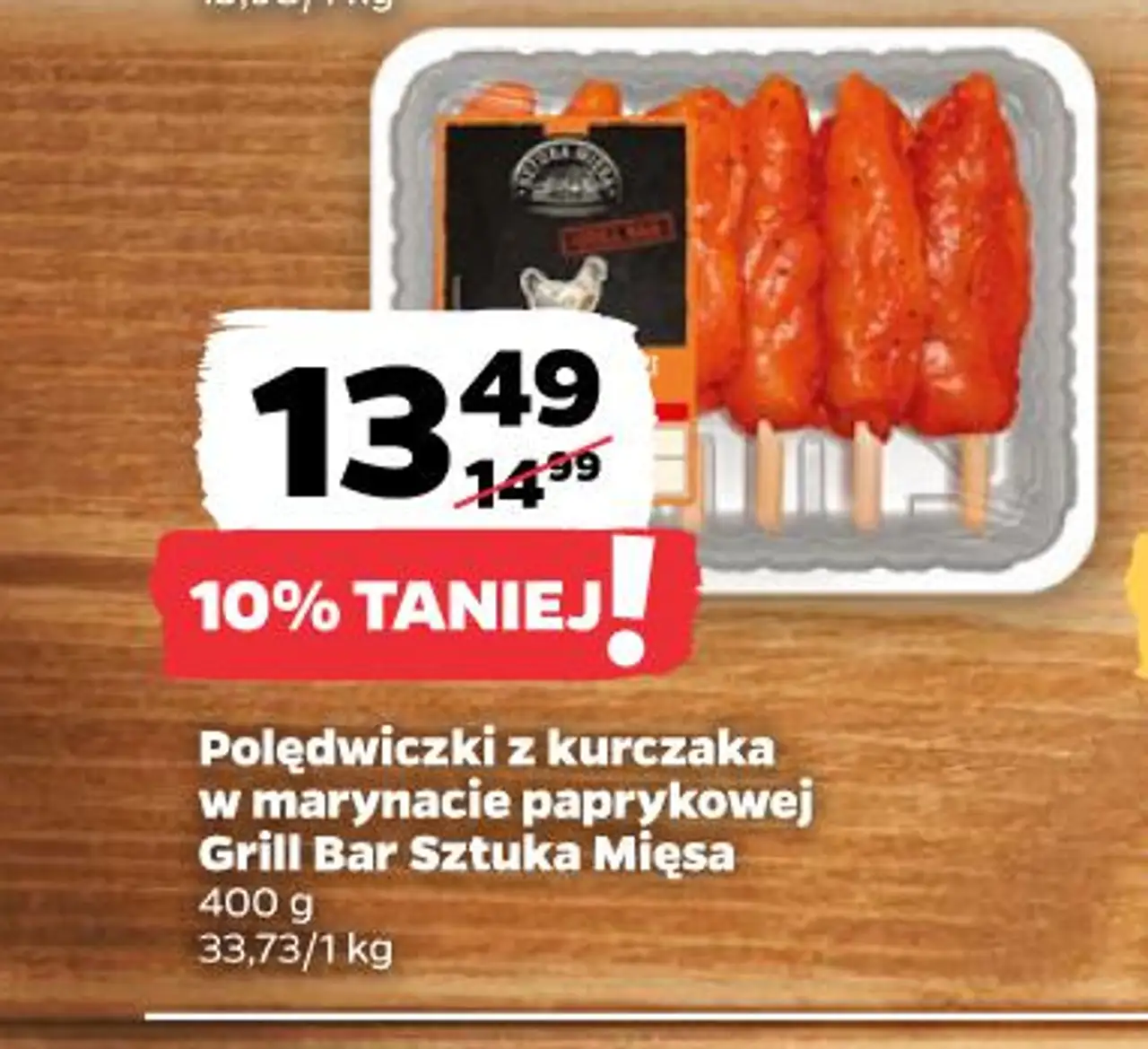 Polędwiczki z kurczaka w marynacie paprykowej Grill Bar Sztuka Mięsa