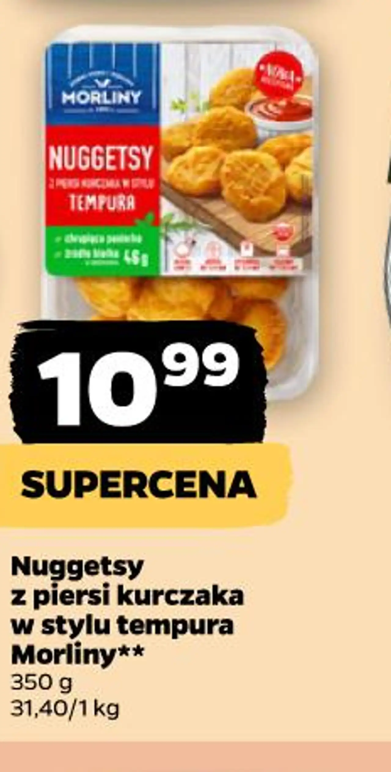 Nuggetsy z piersi kurczaka w stylu tempura Morliny