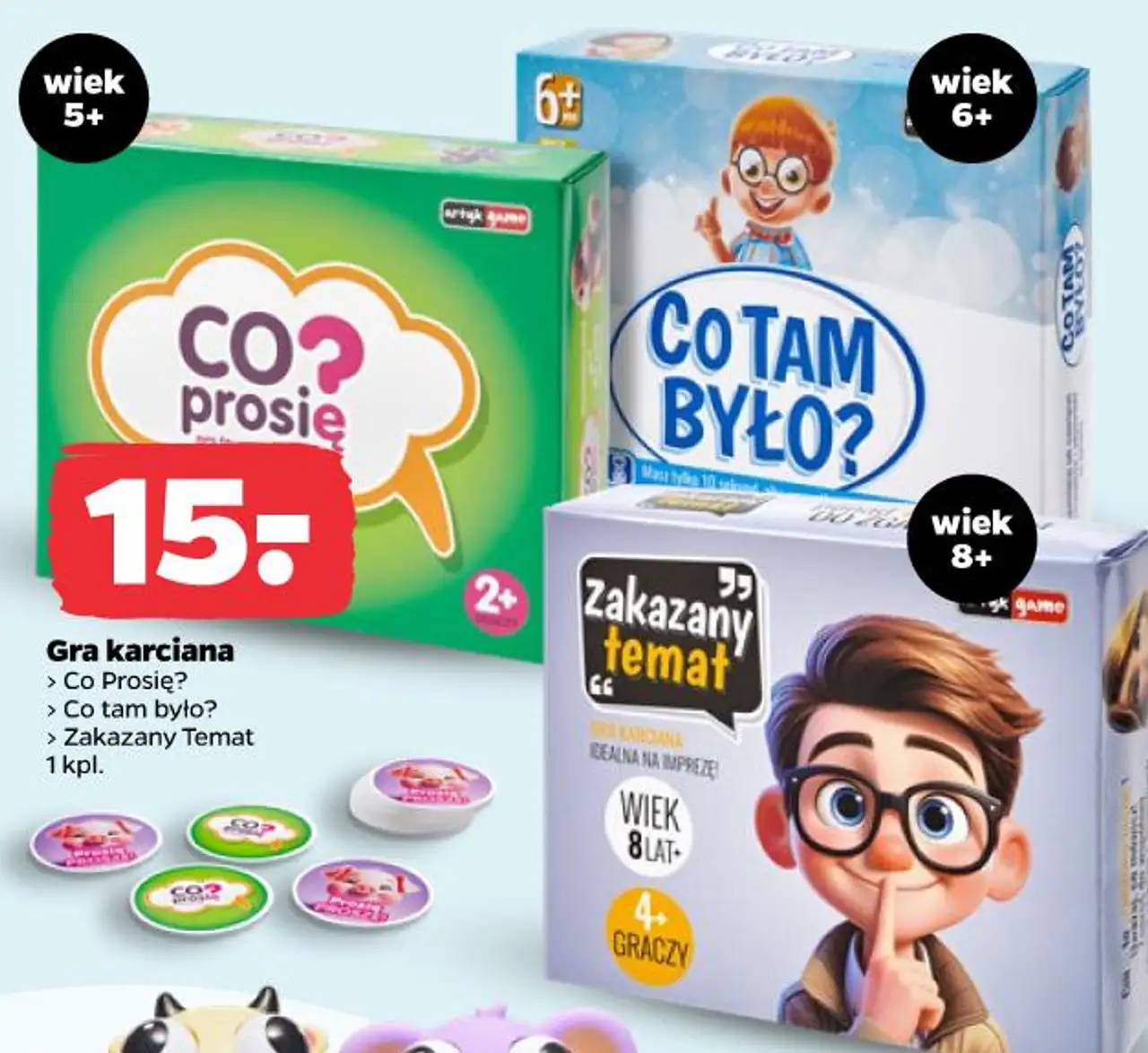 Gra karciana Co Prosię? / Co tam było? / Zakazany Temat