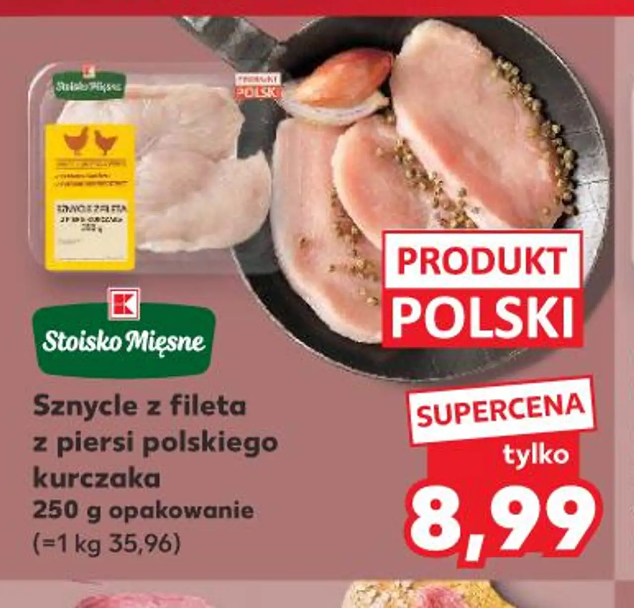Stoisko Mięsne Sznycle z fileta z piersi polskiego kurczaka