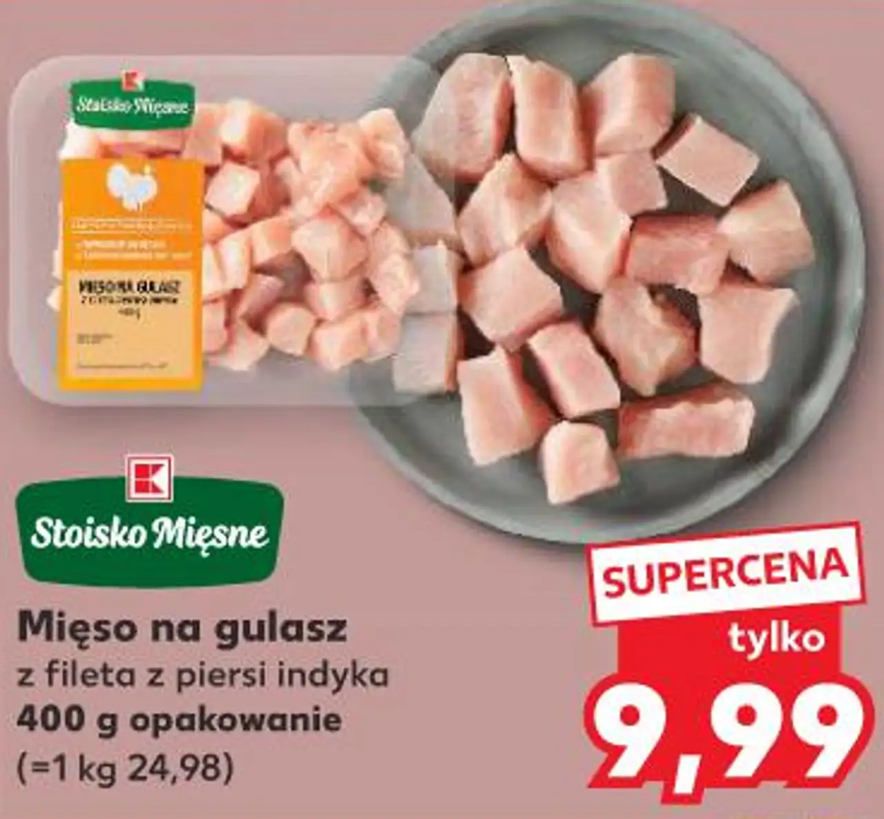 Stoisko Mięsne Mięso na gulasz z fileta z piersi indyka