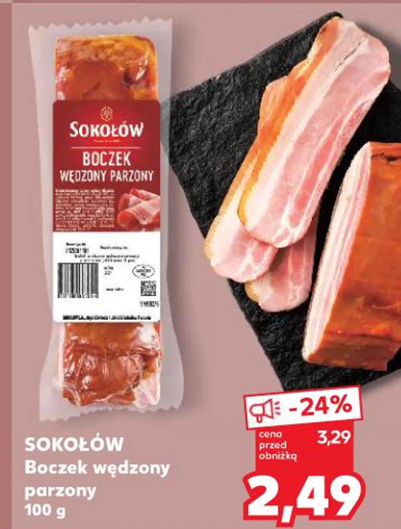Sokołów Boczek wędzony parzony