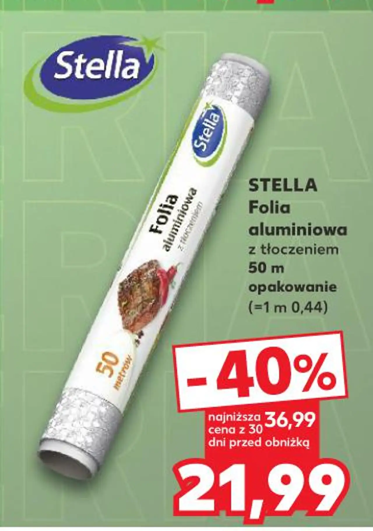 STELLA Folia aluminiowa z tłoczeniem