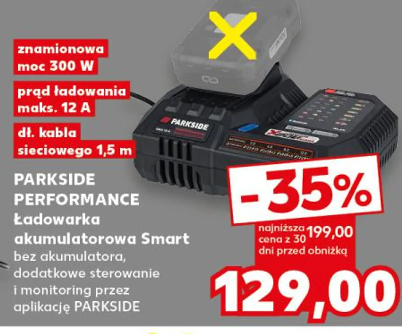 PARKSIDE PERFORMANCE Ładowarka akumulatorowa Smart