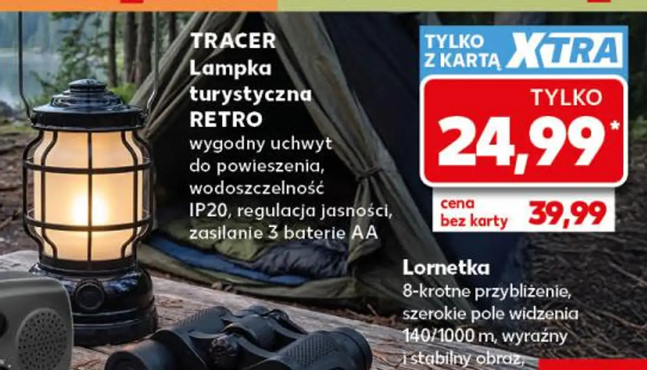 TRACER Lampka turystyczna RETRO
