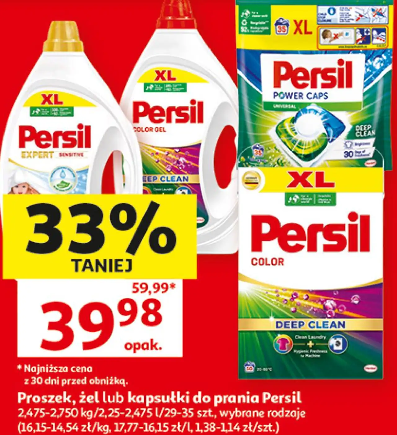 Proszek, żel lub kapsułki do prania Persil