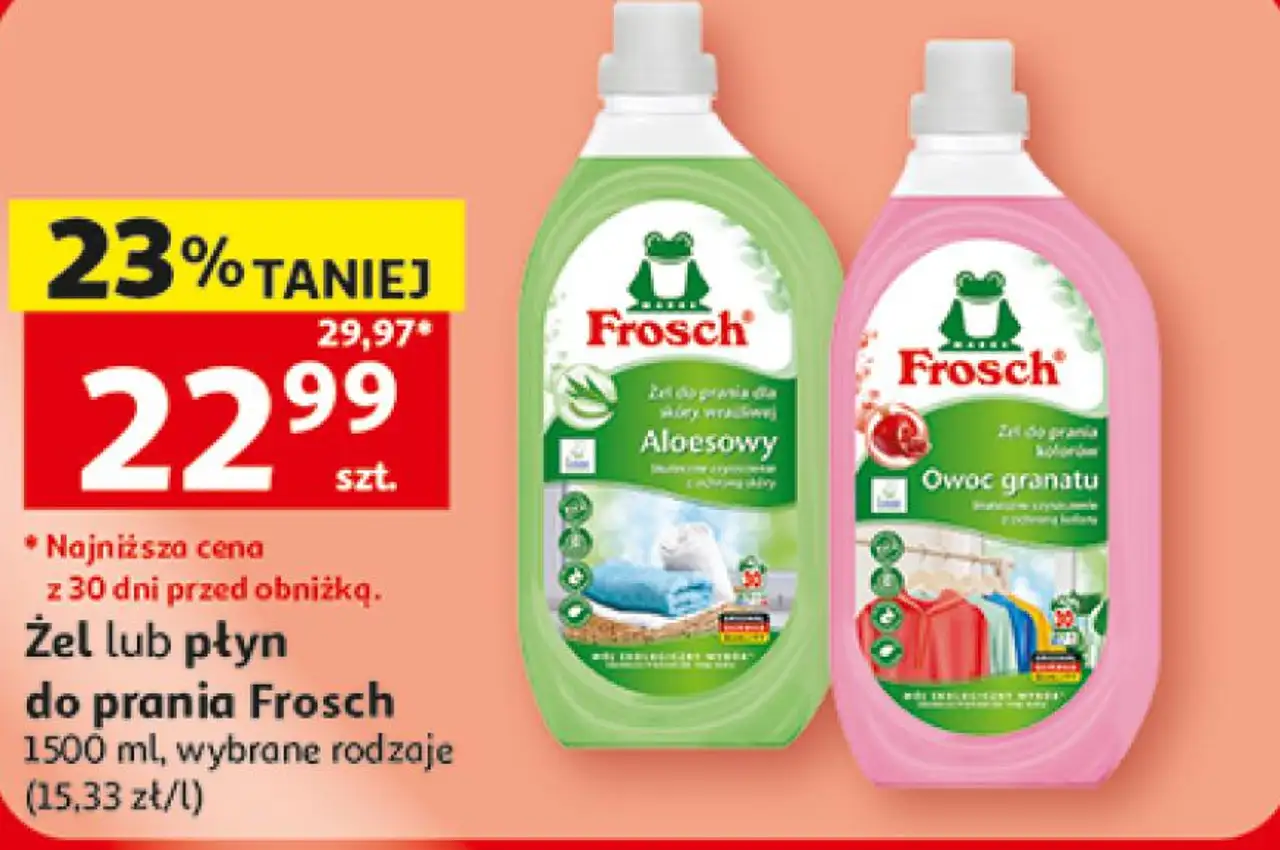 Żel lub płyn do prania Frosch