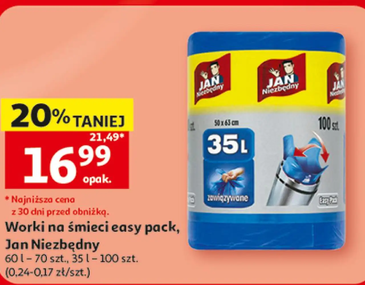Worki na śmieci easy pack Jan Niezbędny