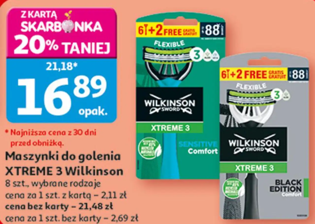Maszynki do golenia XTREME 3 Wilkinson