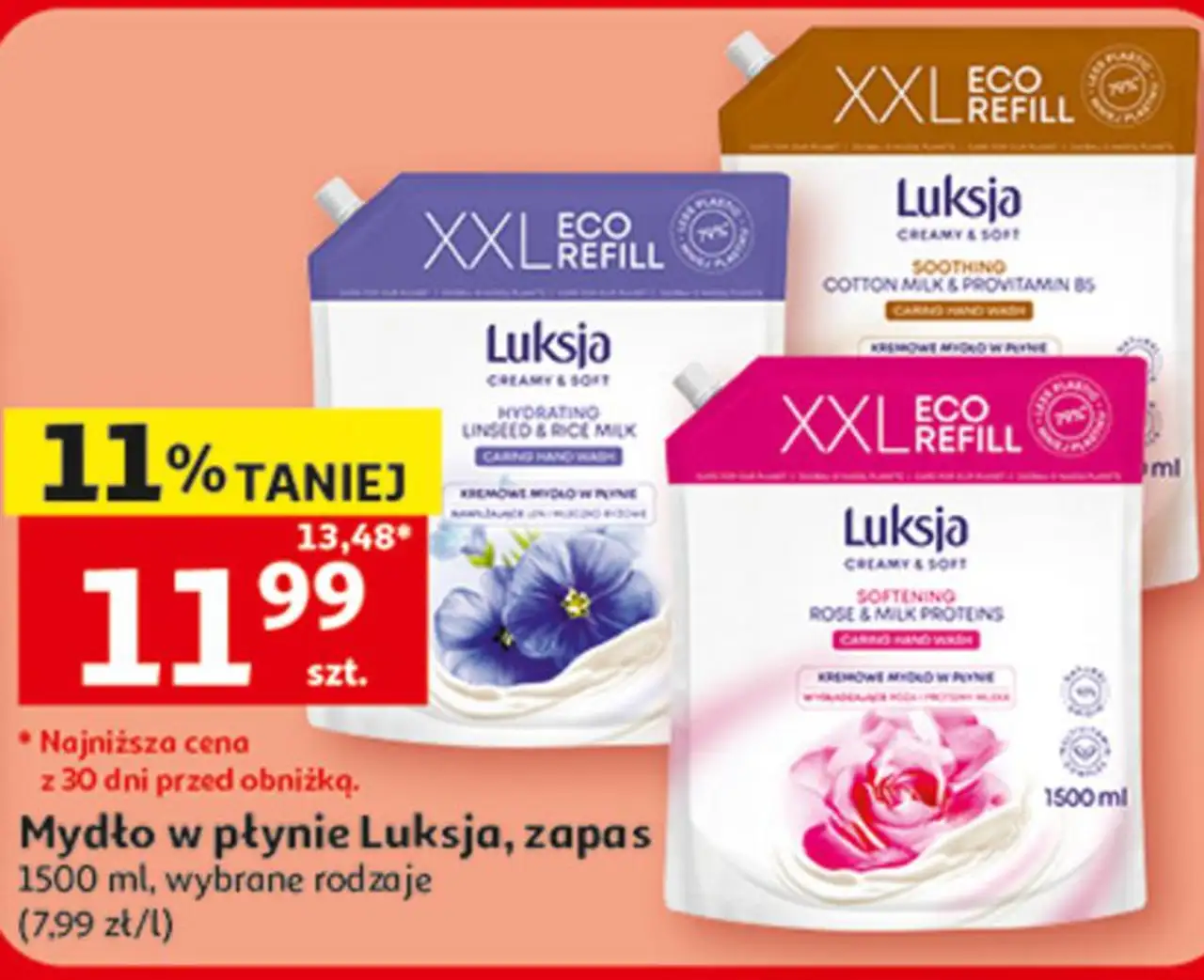 Mydło w płynie Luksja, zapas