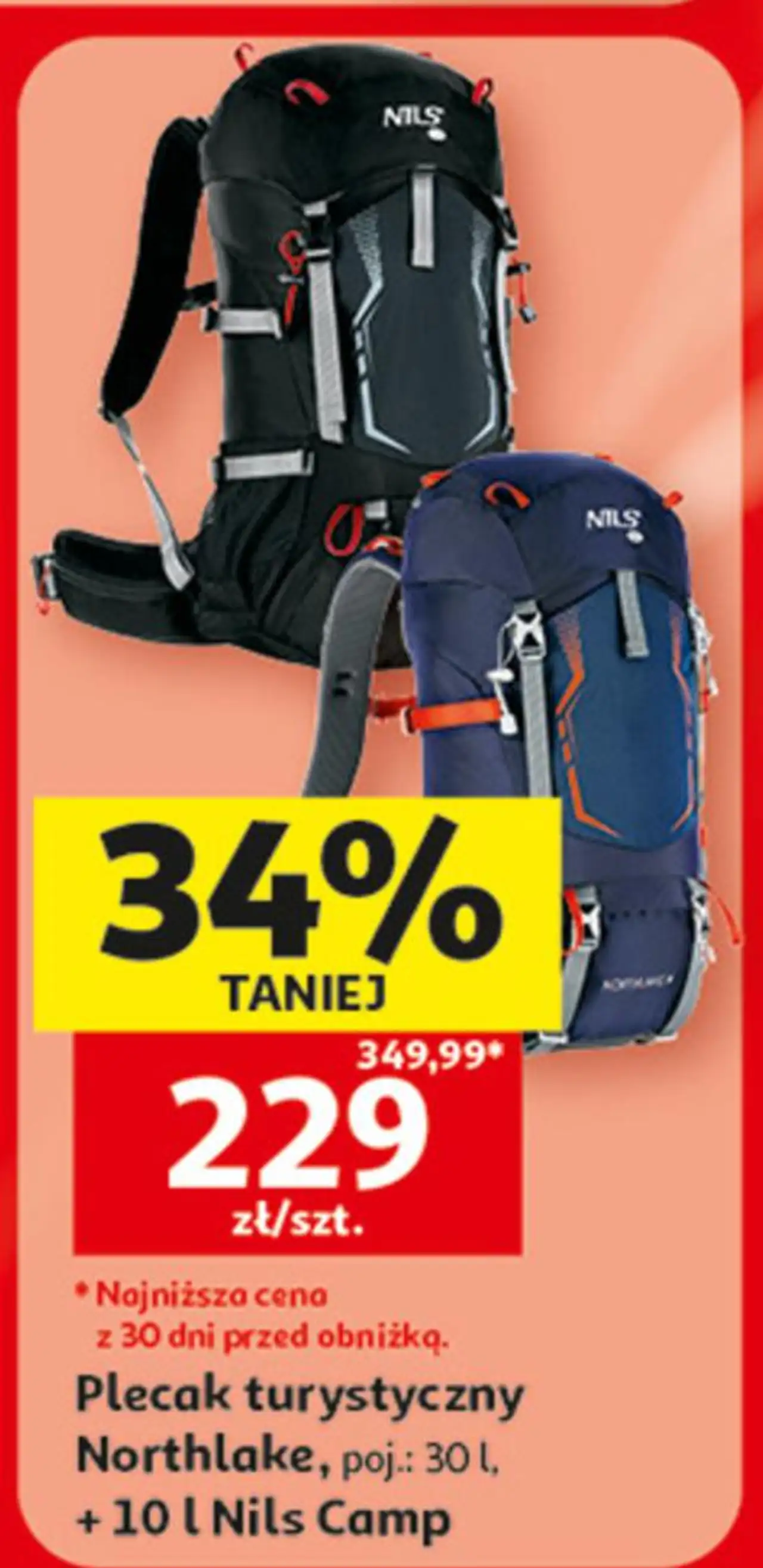 Plecak turystyczny Northlake, poj.: 30 l, + 10 l Nils Camp