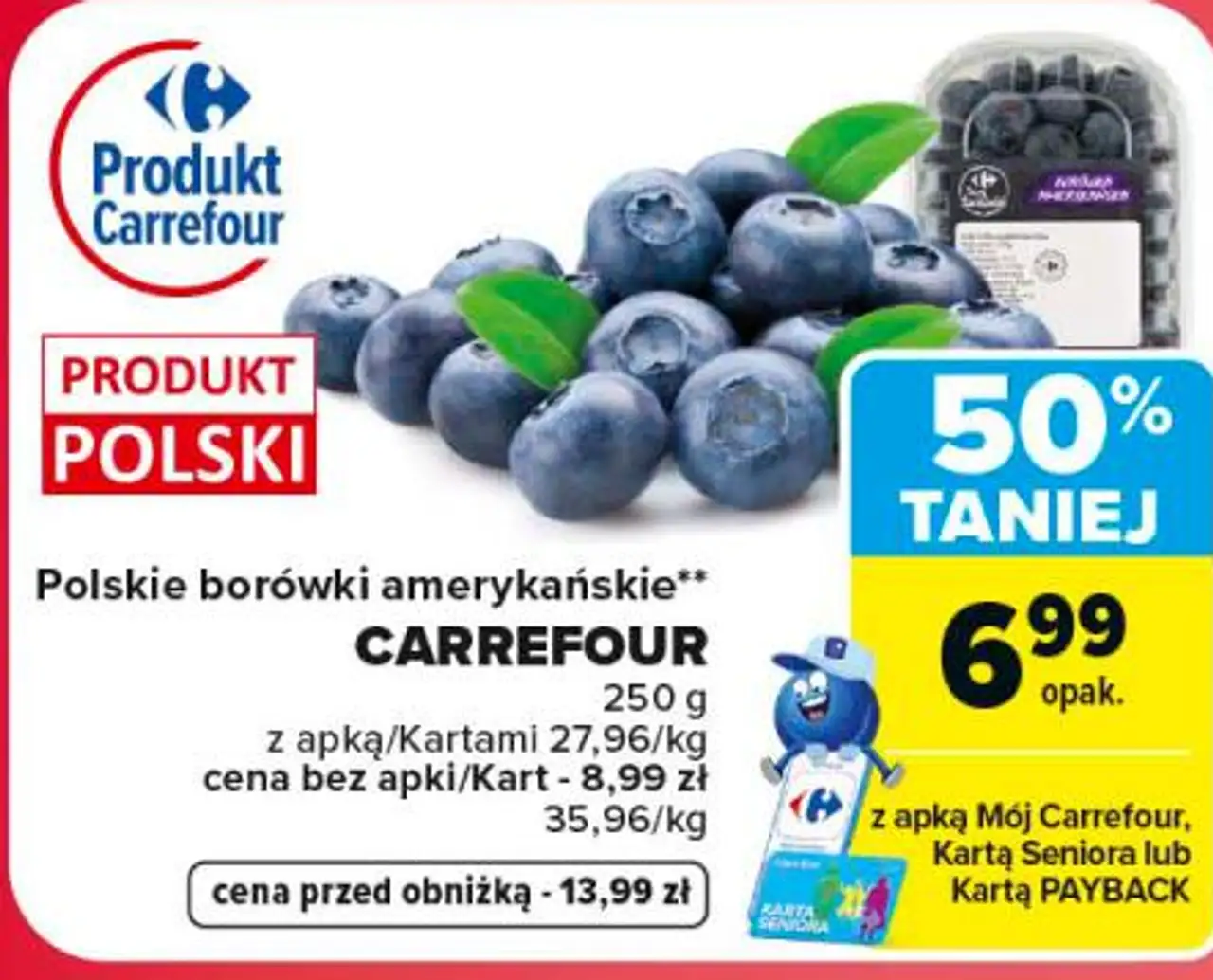 Polskie borówki amerykańskie CARREFOUR