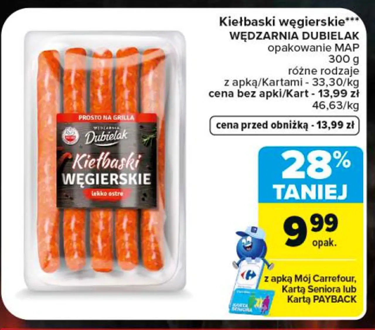 Kiełbaski węgierskie Wędzarnia Dubielak