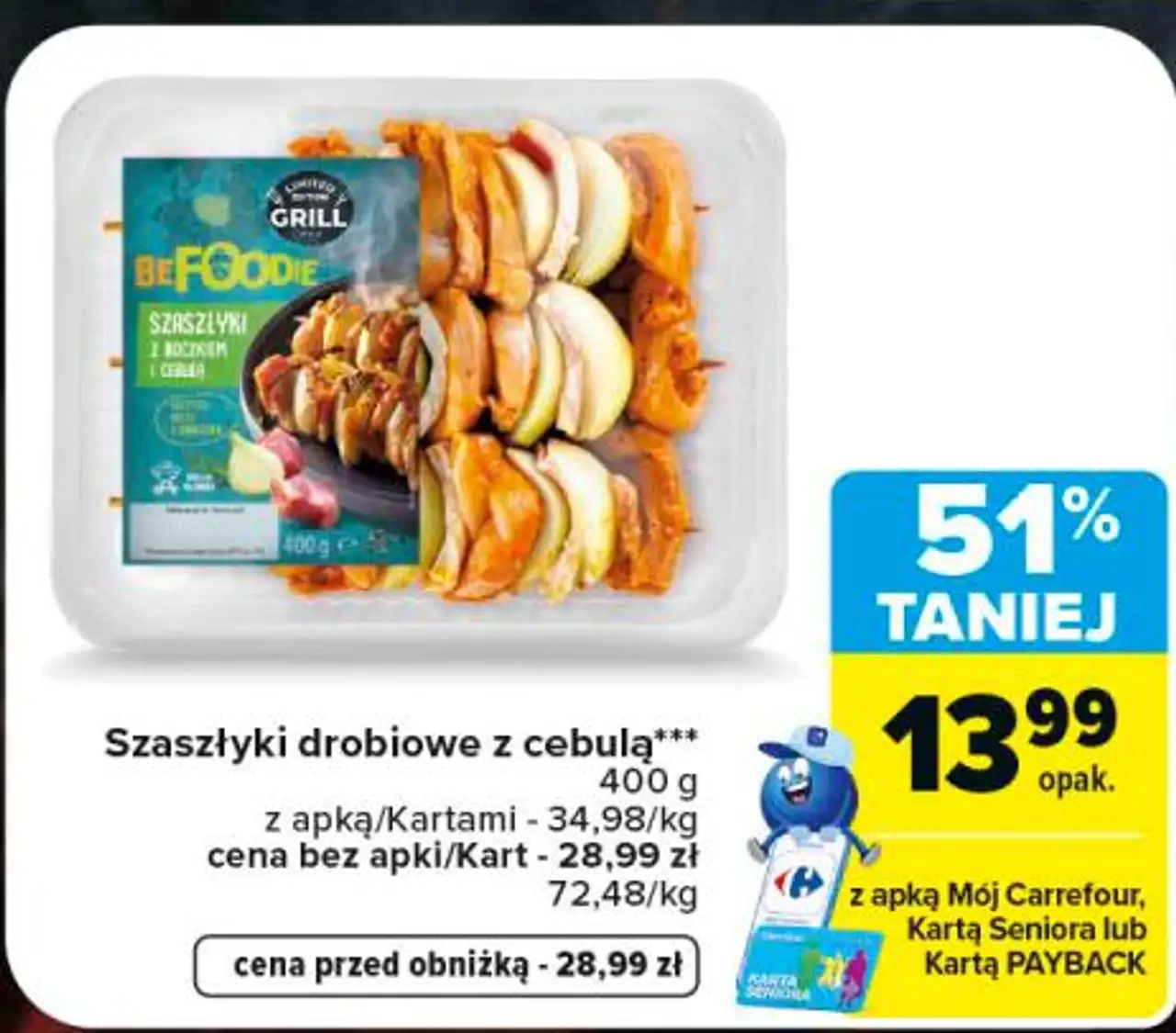 Szaszłyki drobiowe z cebulą Befoodie