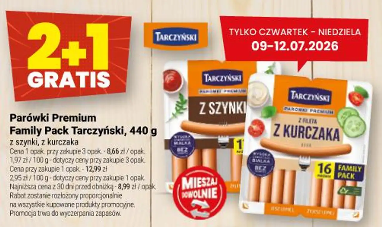 Parówki Premium Family Pack Tarczyński