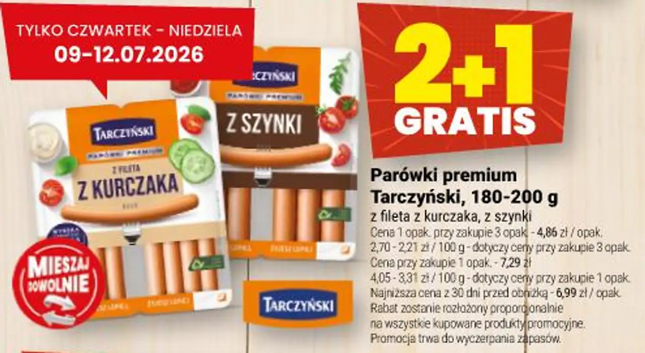 Parówki premium Tarczyński