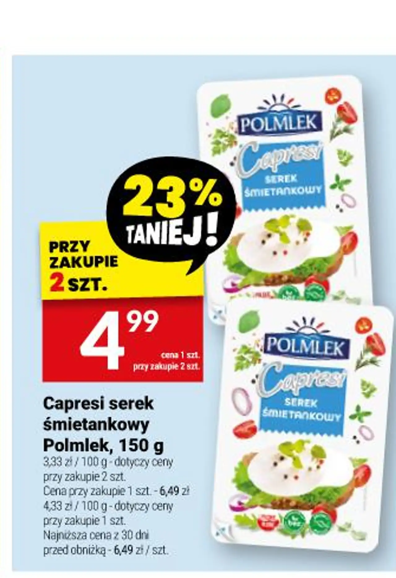 Capresi serek śmietankowy Polmlek, 150 g