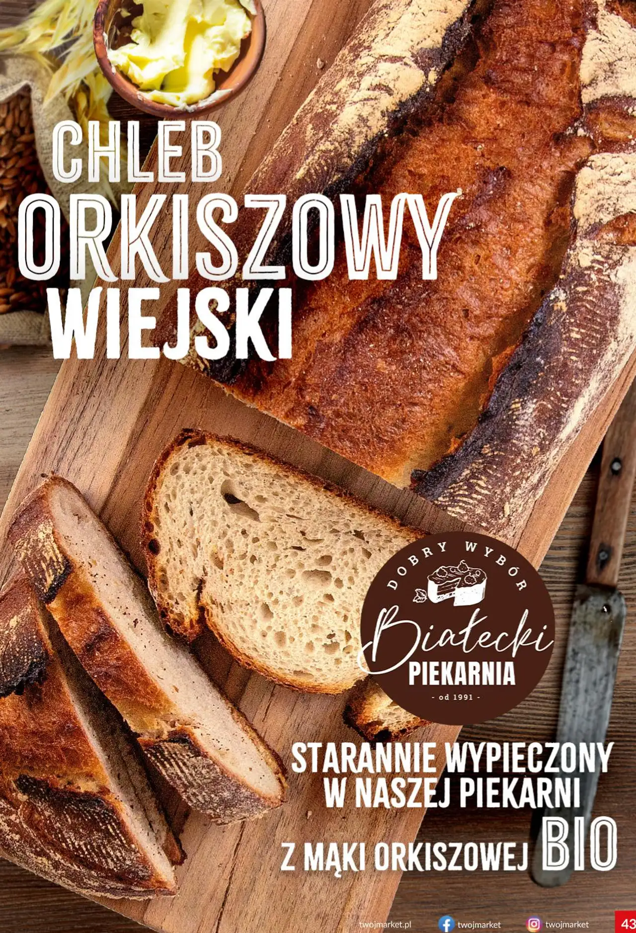 Chleb Orkiszowy Wiejski