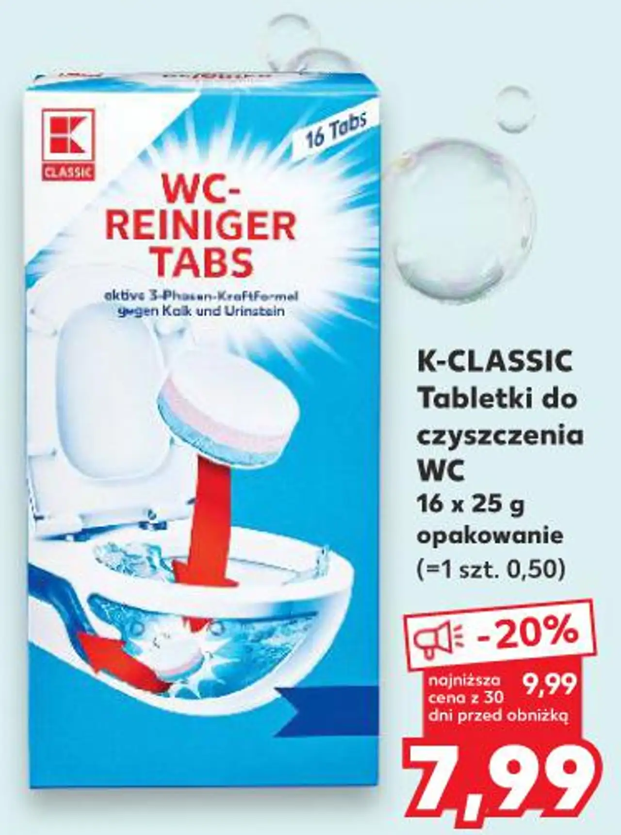 K-CLASSIC Tabletki do czyszczenia WC