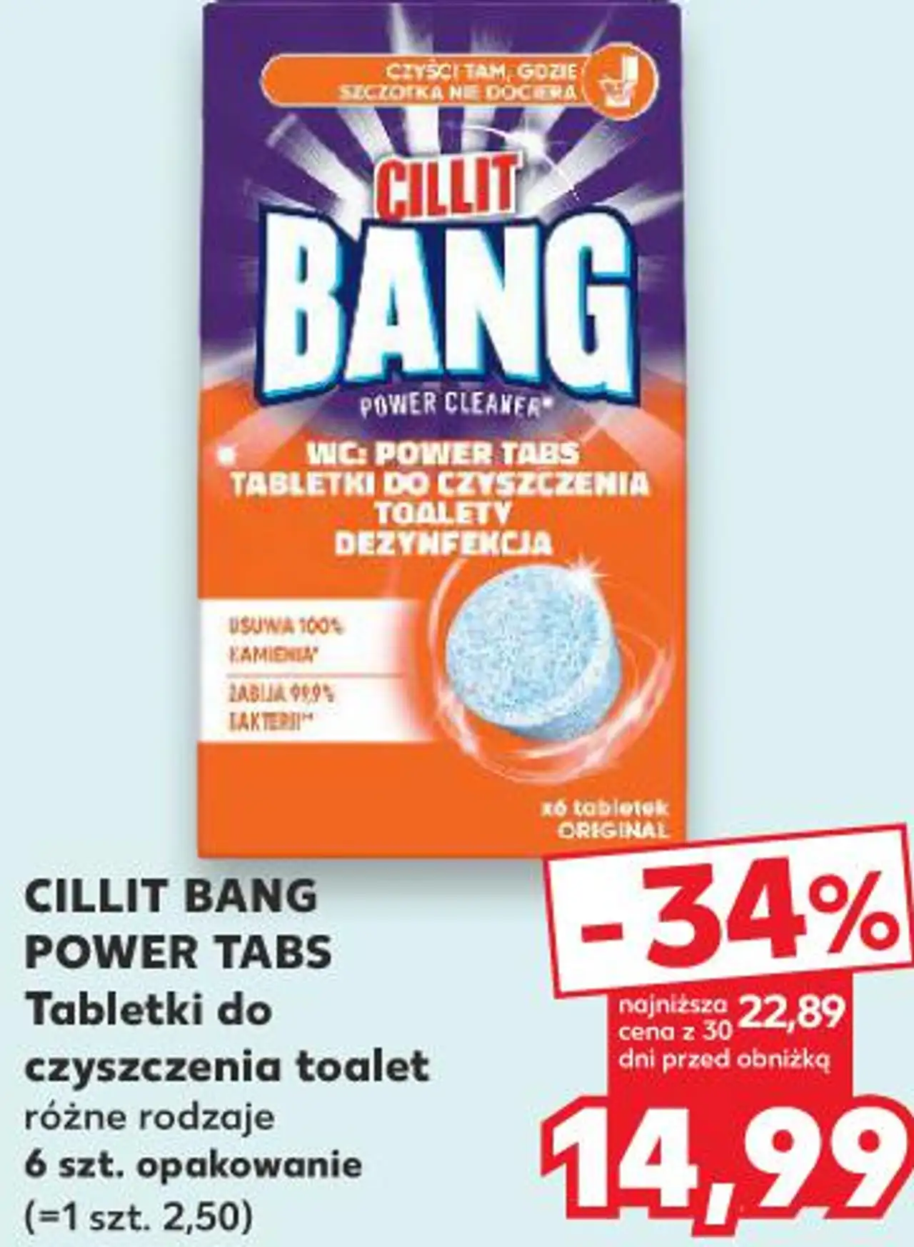 CILLIT BANG POWER TABS Tabletki do czyszczenia toalet
