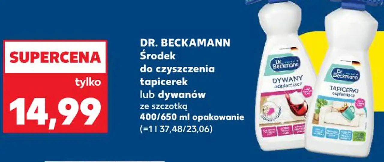 DR. BECKMANN Środek do czyszczenia tapicerek lub dywanów ze szczotką