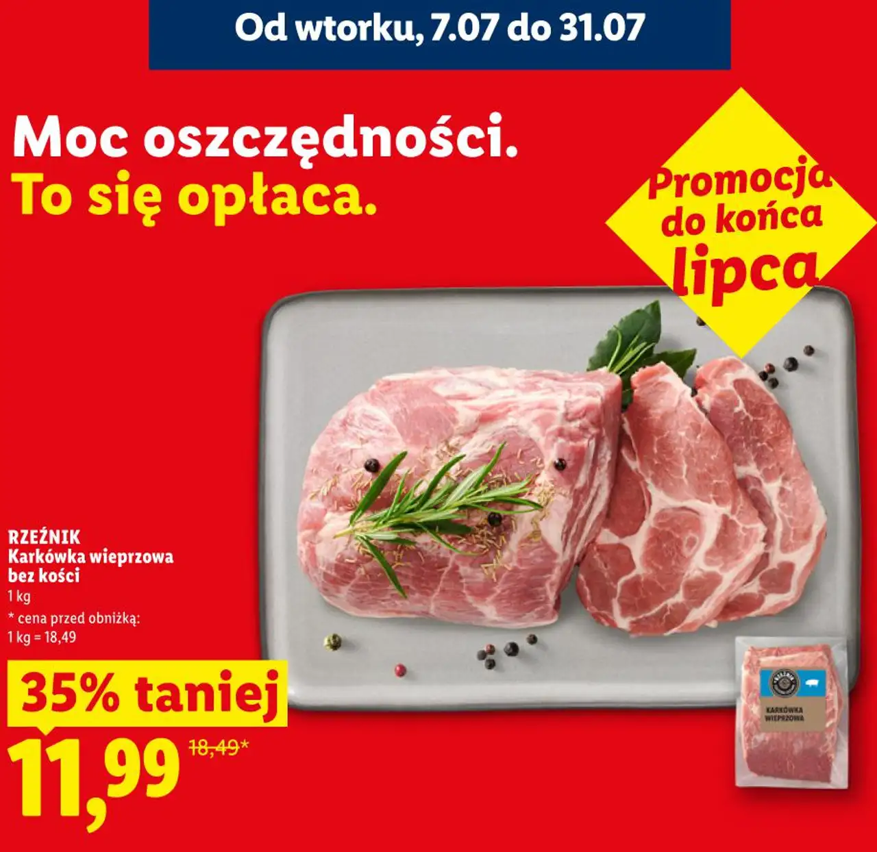 RZEŹNIK Karkówka wieprzowa bez kości