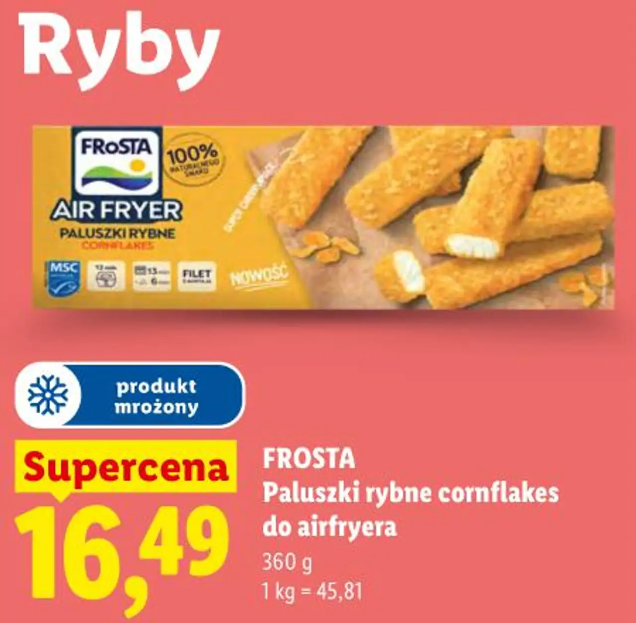 FROSTA Paluszki rybne cornflakes do airfryera