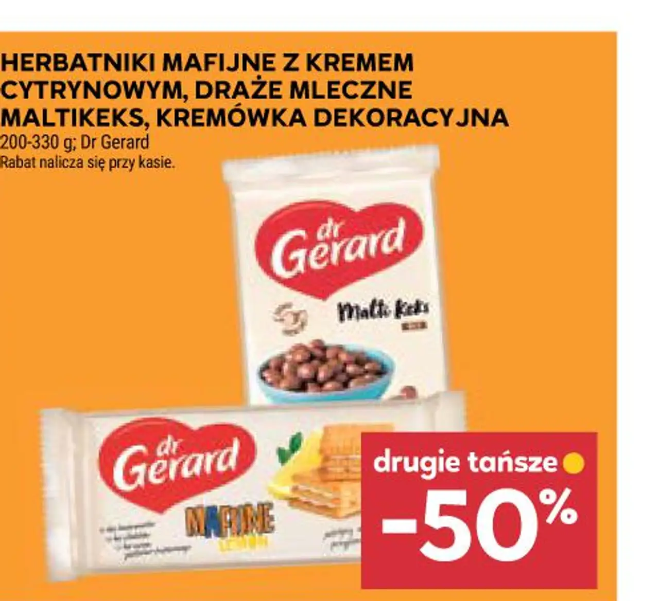 HERBATNIKI MAFIJNE Z KREMEM CYTRYNOWYM, DRAŻE MLECZNE MALTIKEKS, KREMÓWKA DEKORACYJNA Dr Gerard